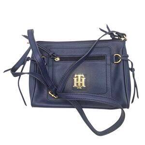 Tommy Hilfiger Navy Blue Classic Preppy Nautical Crossbody Purse